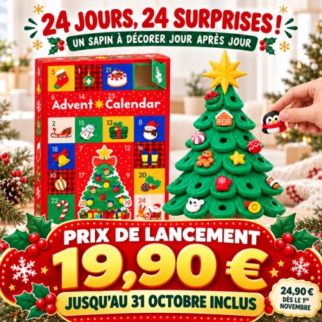 Calendrier de l’Avent Sapin de Noël 3D 24 Surprises