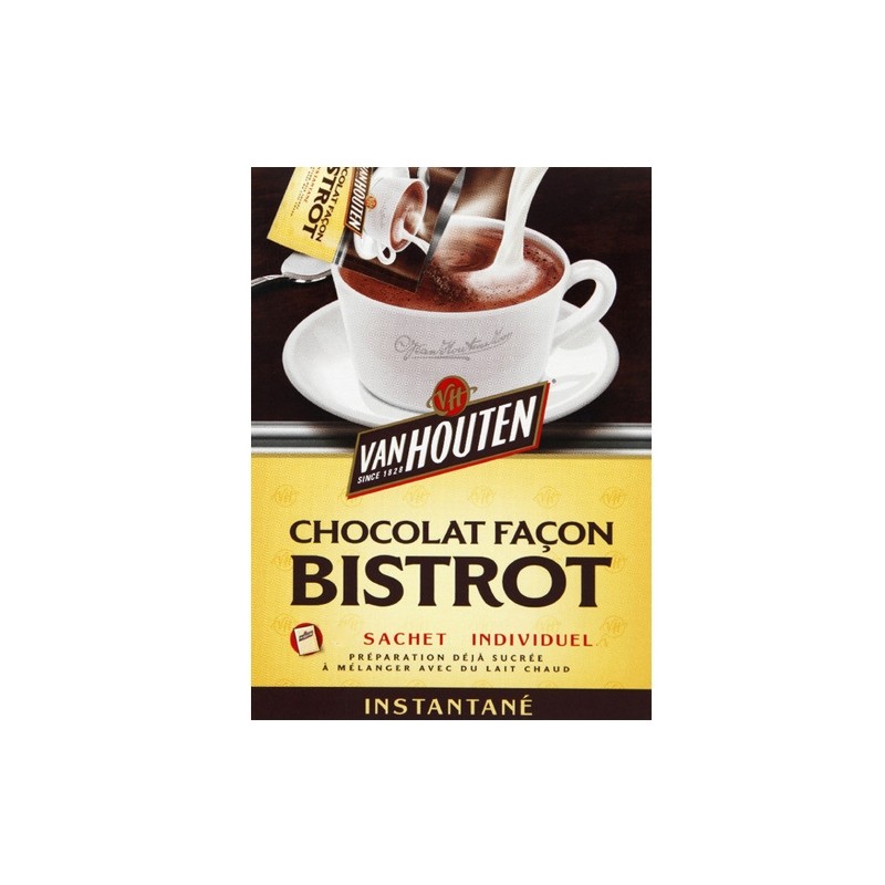 Van Houten chocolat chaud instantané façon bistrot en sachet